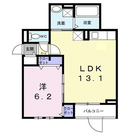 高槻市駅 徒歩9分 2階の物件間取画像